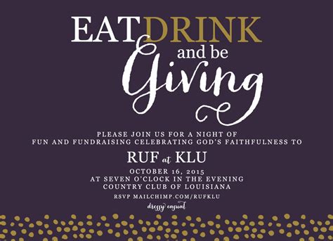 invitation for charity event|Non.